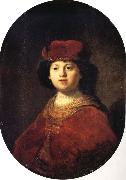 REMBRANDT Harmenszoon van Rijn Portrait of a Boy oil painting